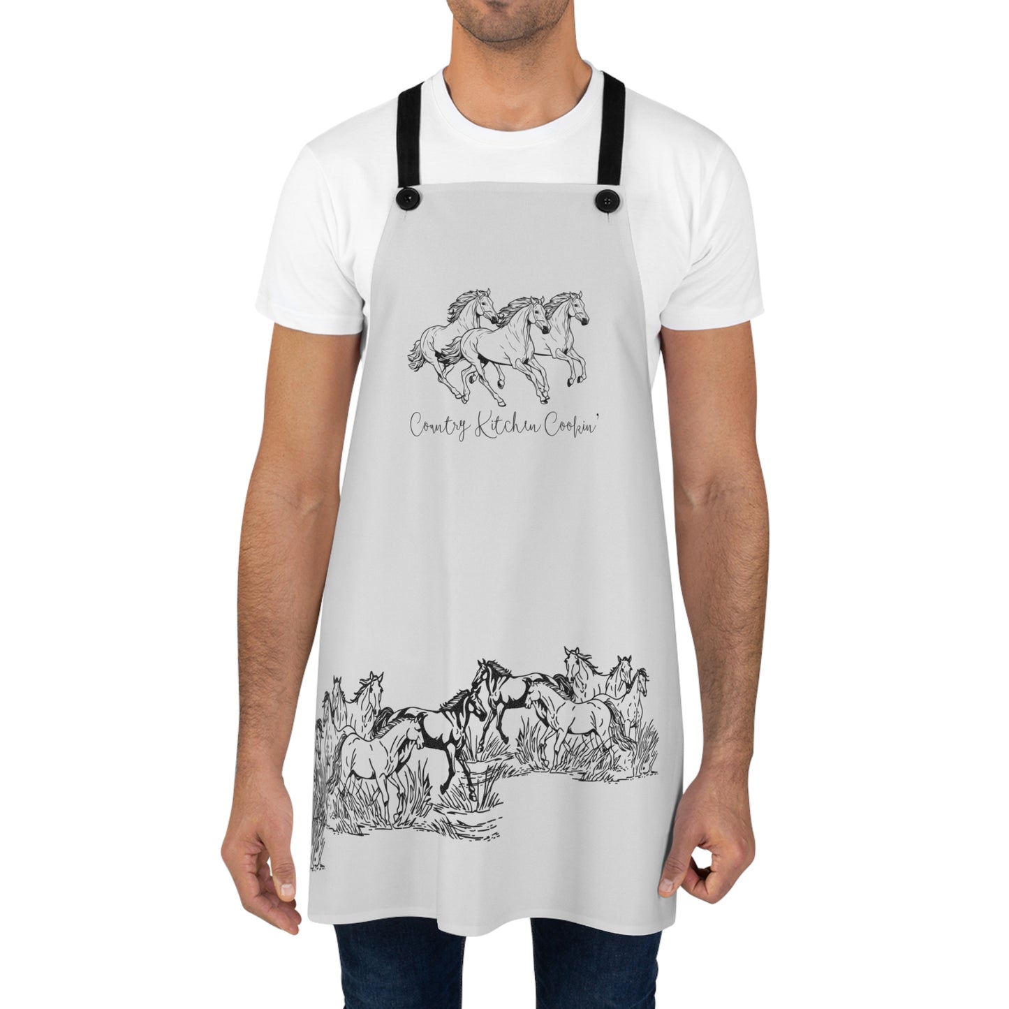 Country Kitchen Cookin' Apron - Horses