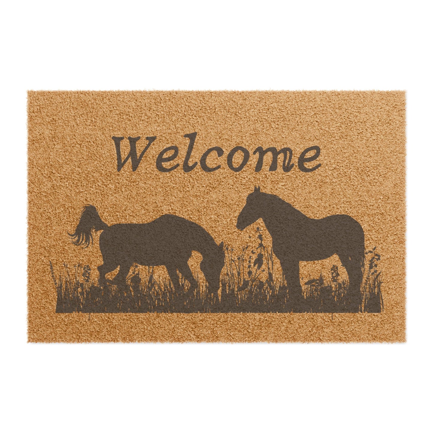 Field Horses Doormat