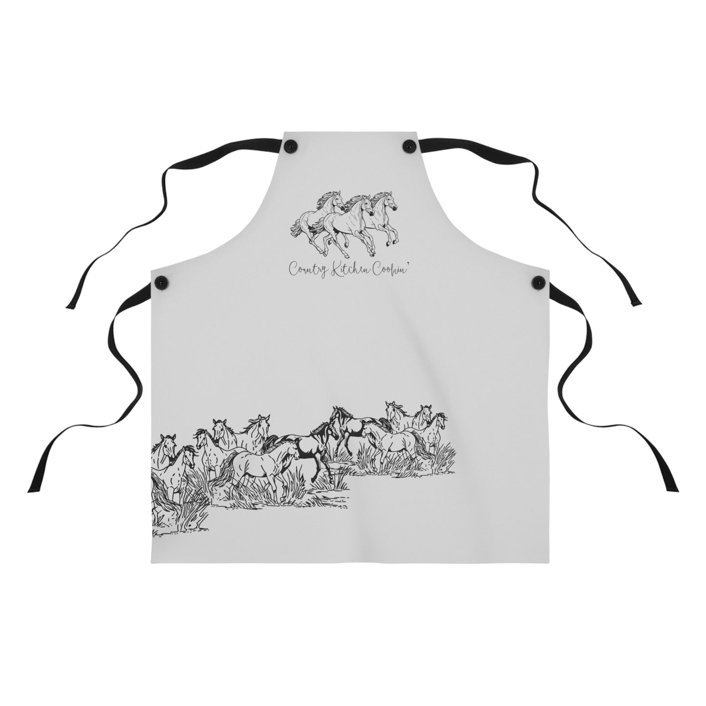 Country Kitchen Cookin' Apron - Horses