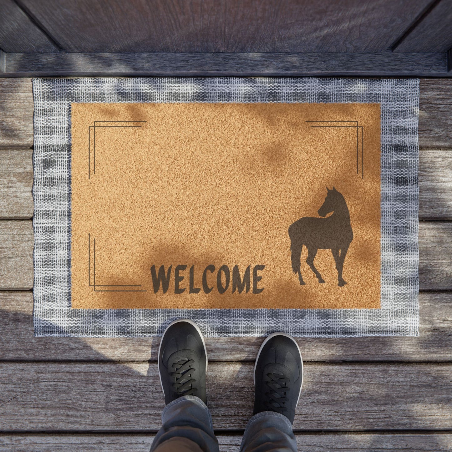 Welcome Horse Doormat