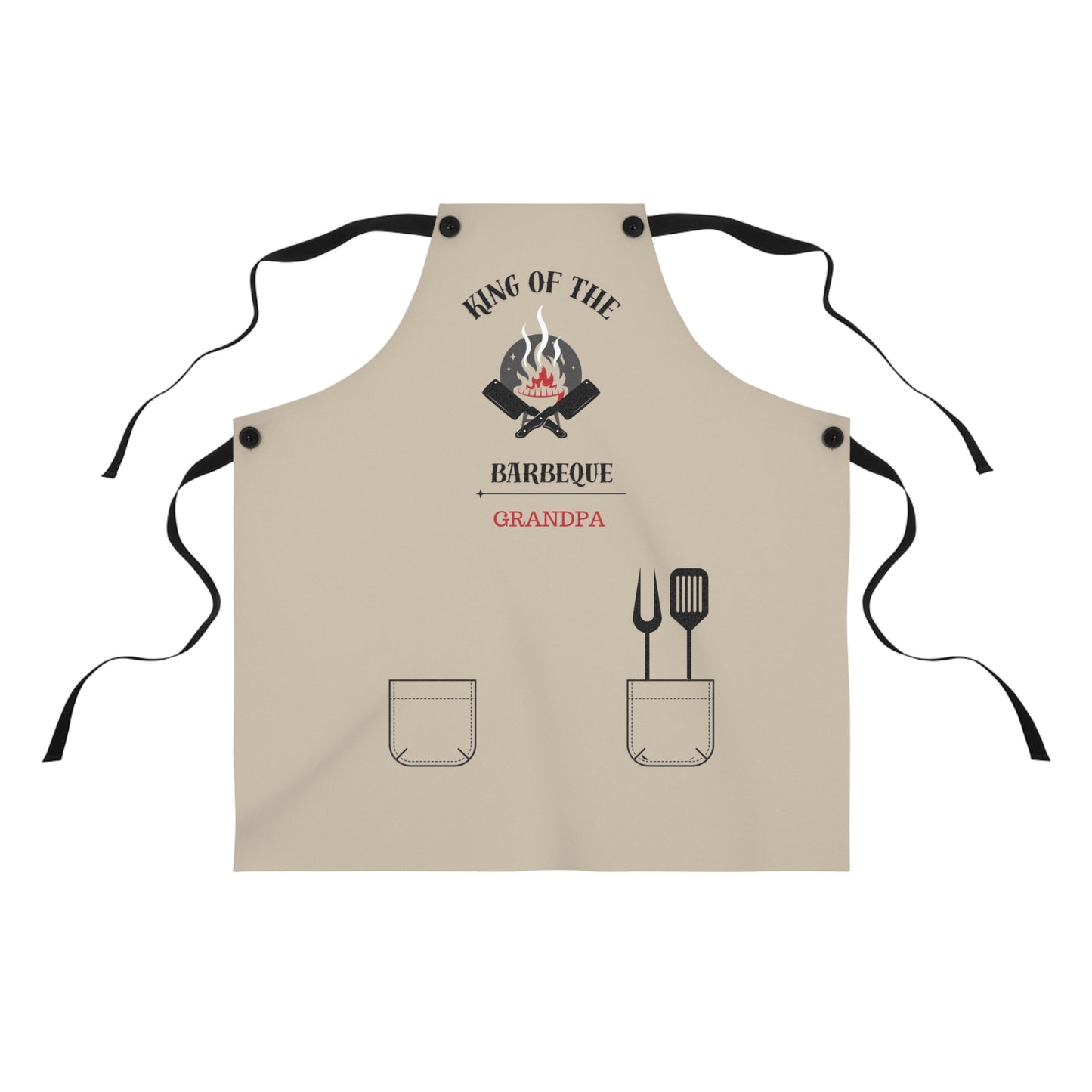 King of the Barbeque Apron Personalized