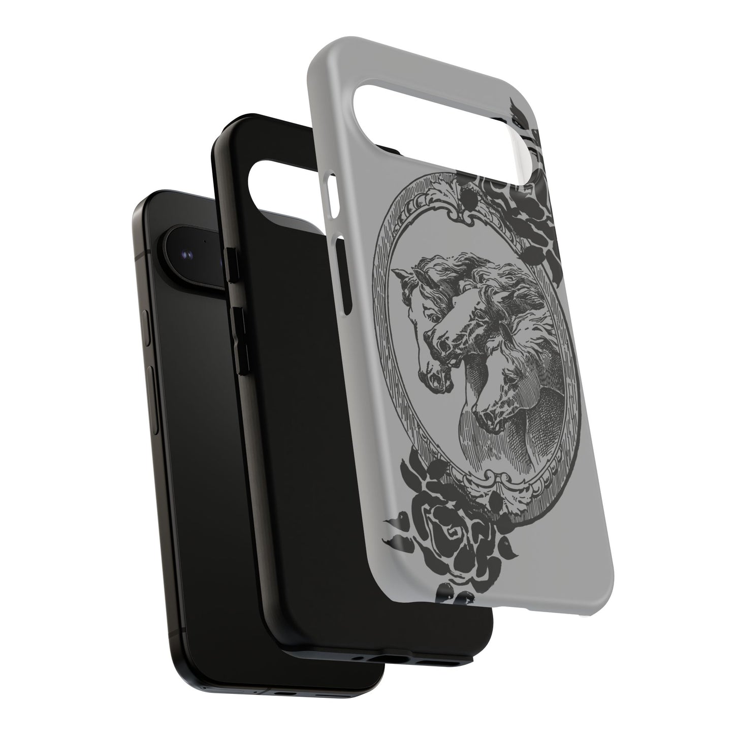 Cameo of Horses Google Pixel Tough Cases