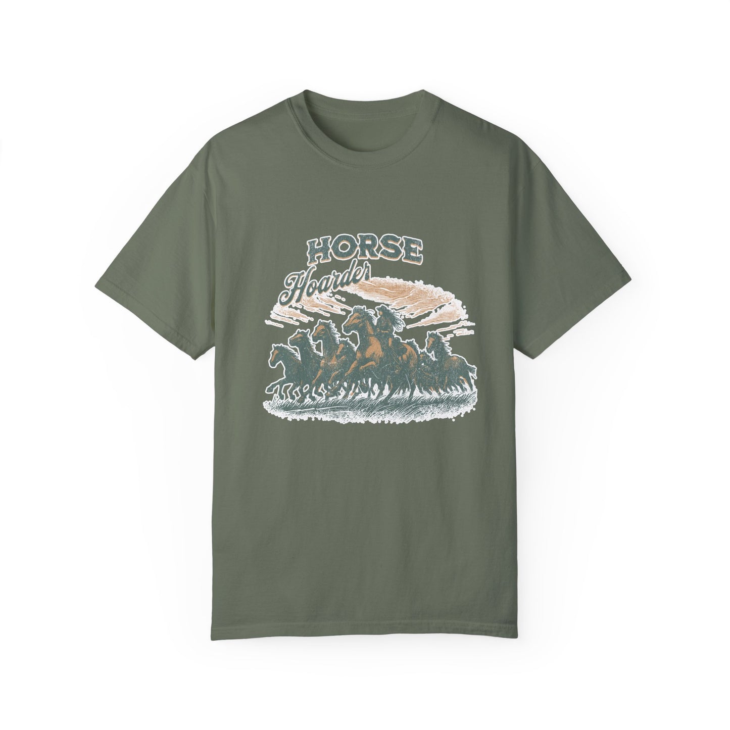 Horse Hoarder Unisex Garment-Dyed T-shirt