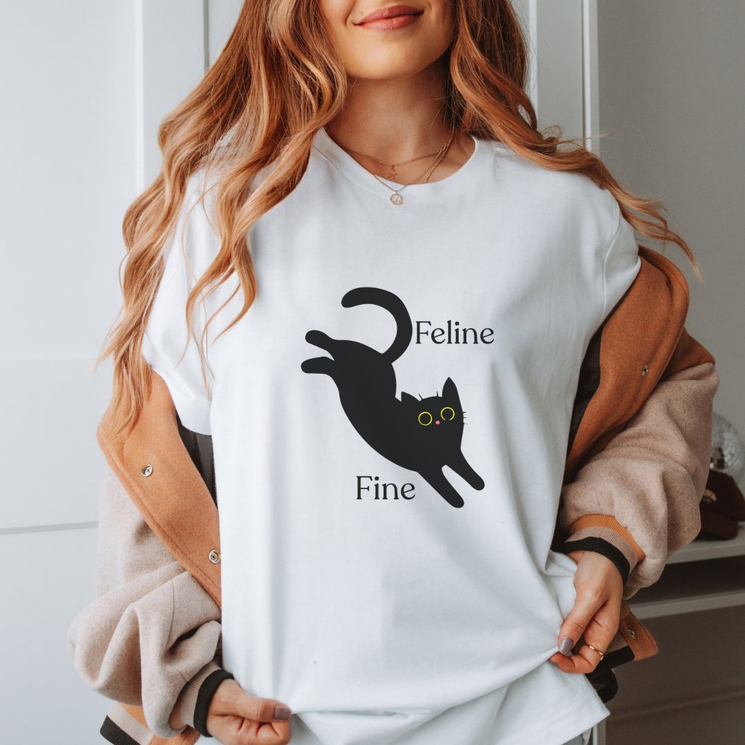 Feline Fine Unisex t-shirt