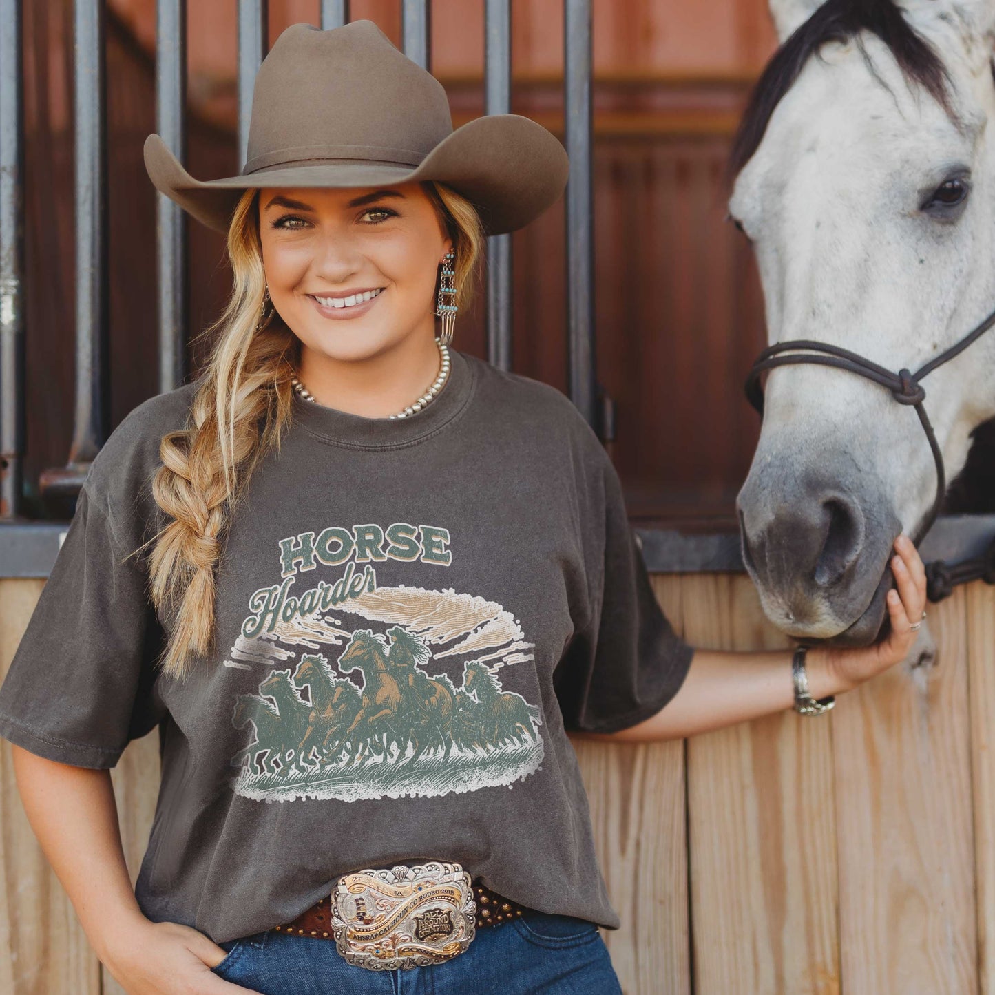 Horse Hoarder Unisex Garment-Dyed T-shirt