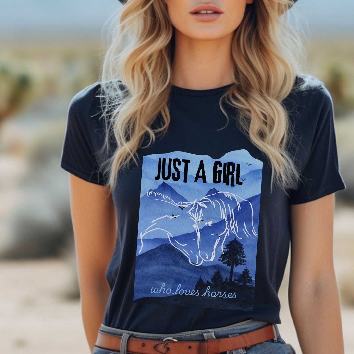 Just A Girl Who Loves Horses Unisex t-shirt