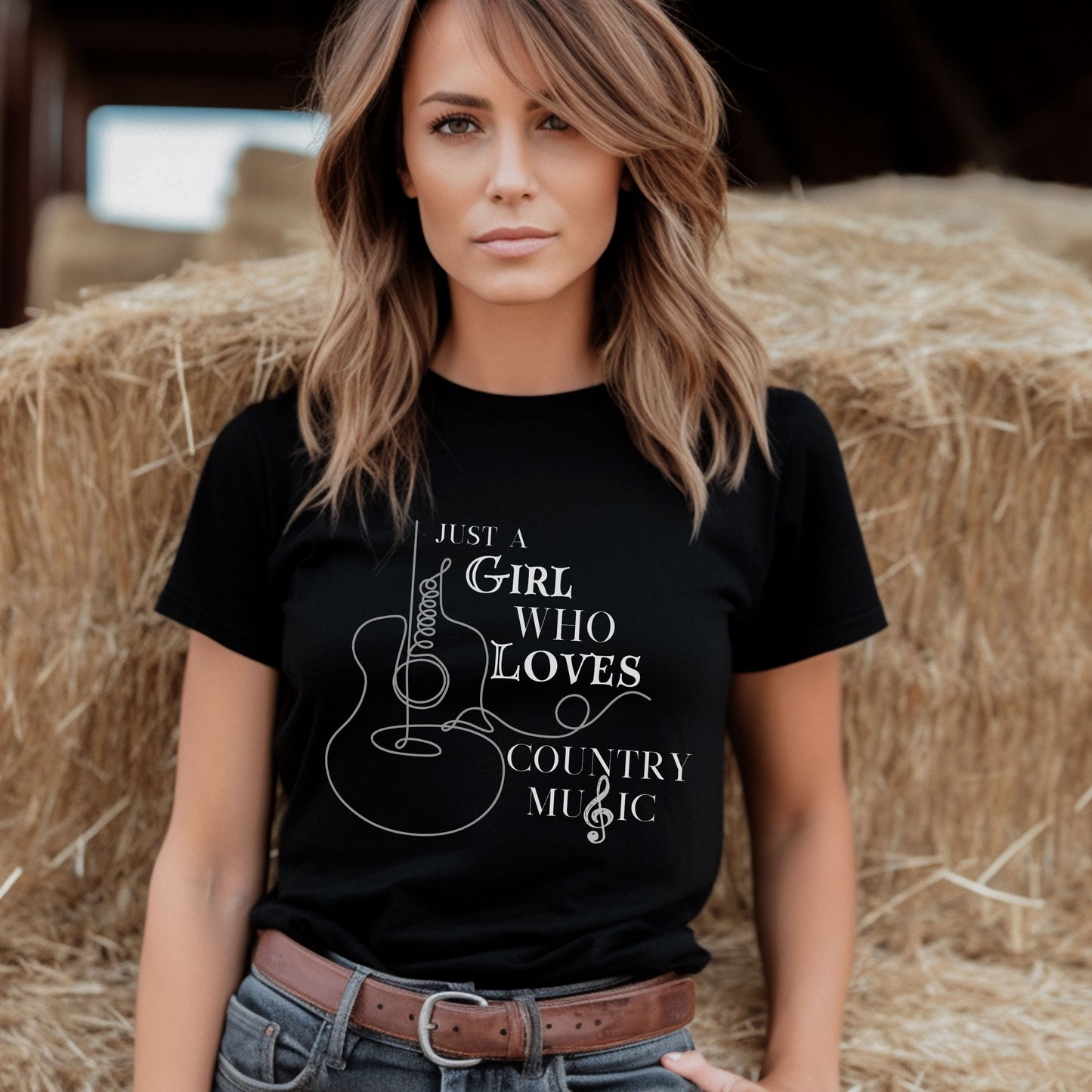 Just A Girl Who Loves Country Music Unisex t-shirt