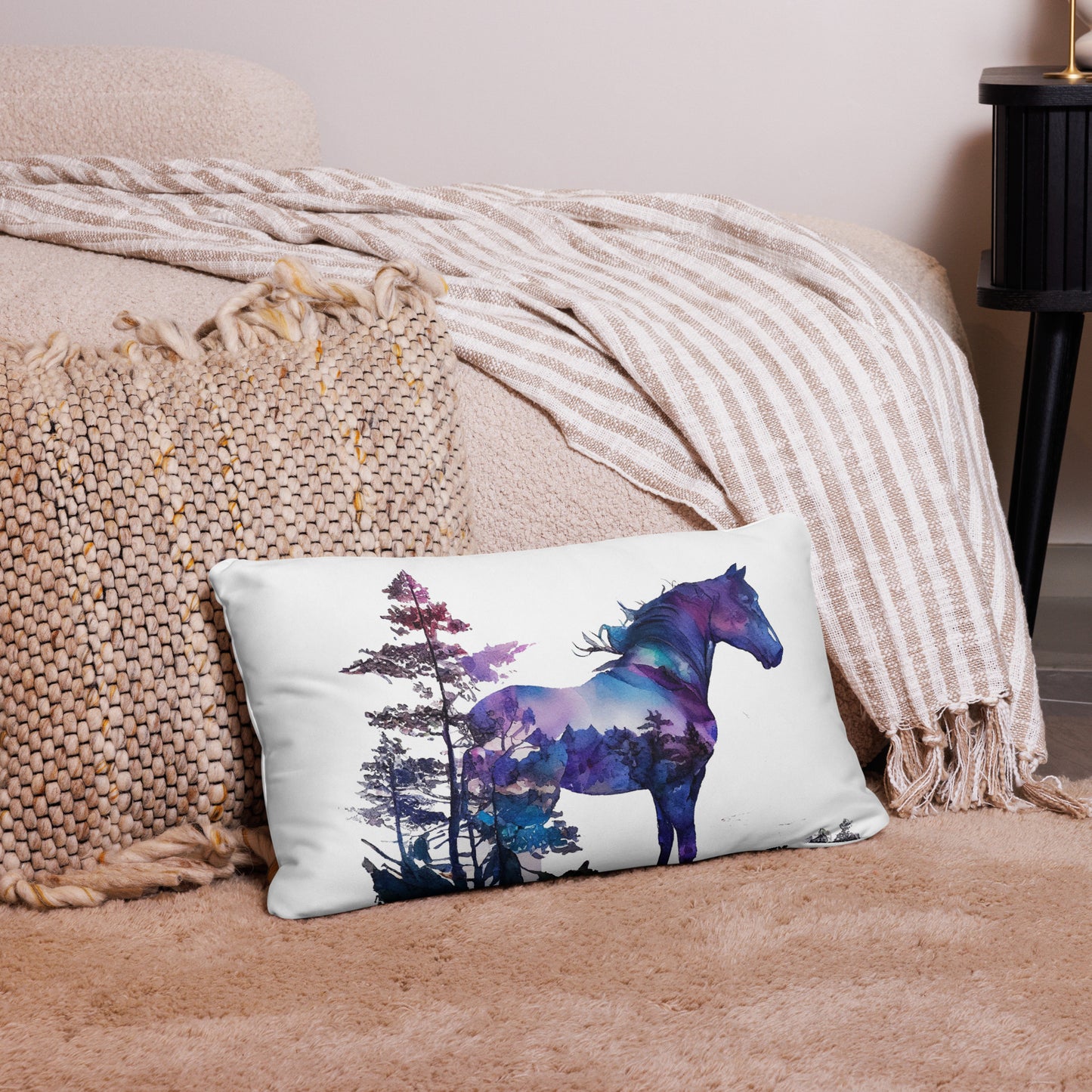 Indigo Mountain Horse Pillow Case