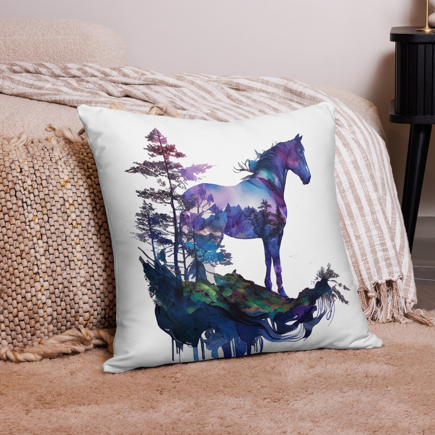 Indigo Mountain Horse Pillow Case