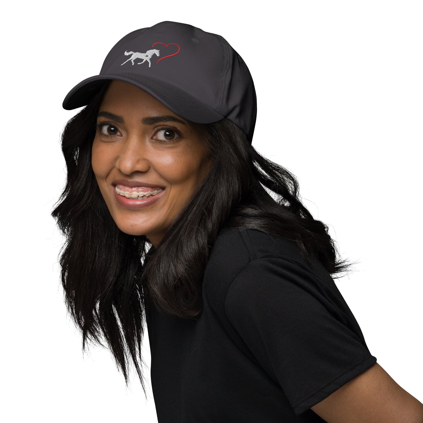 Horse Heart Embroidered Hat