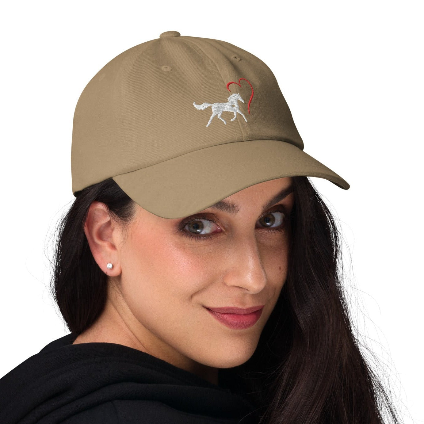 Horse Heart Embroidered Hat