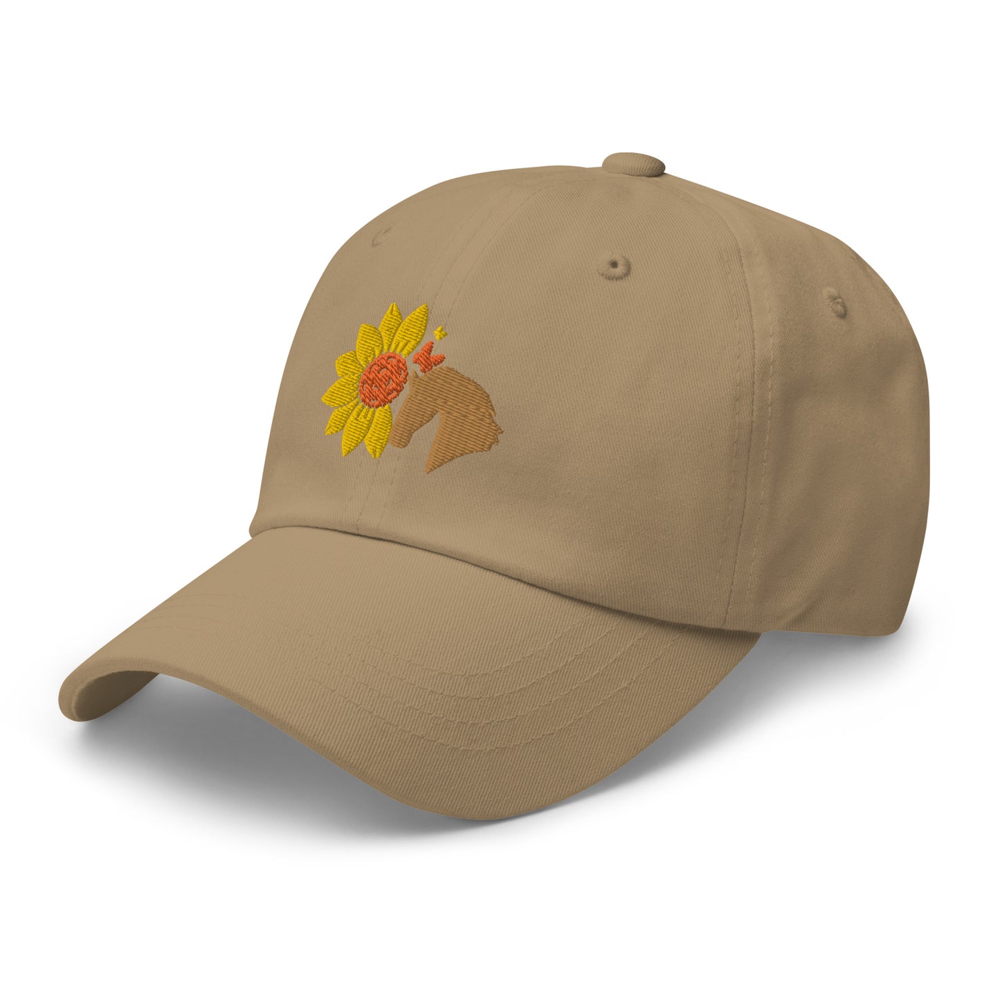 Sunflowers & Horses Embroidered Hat