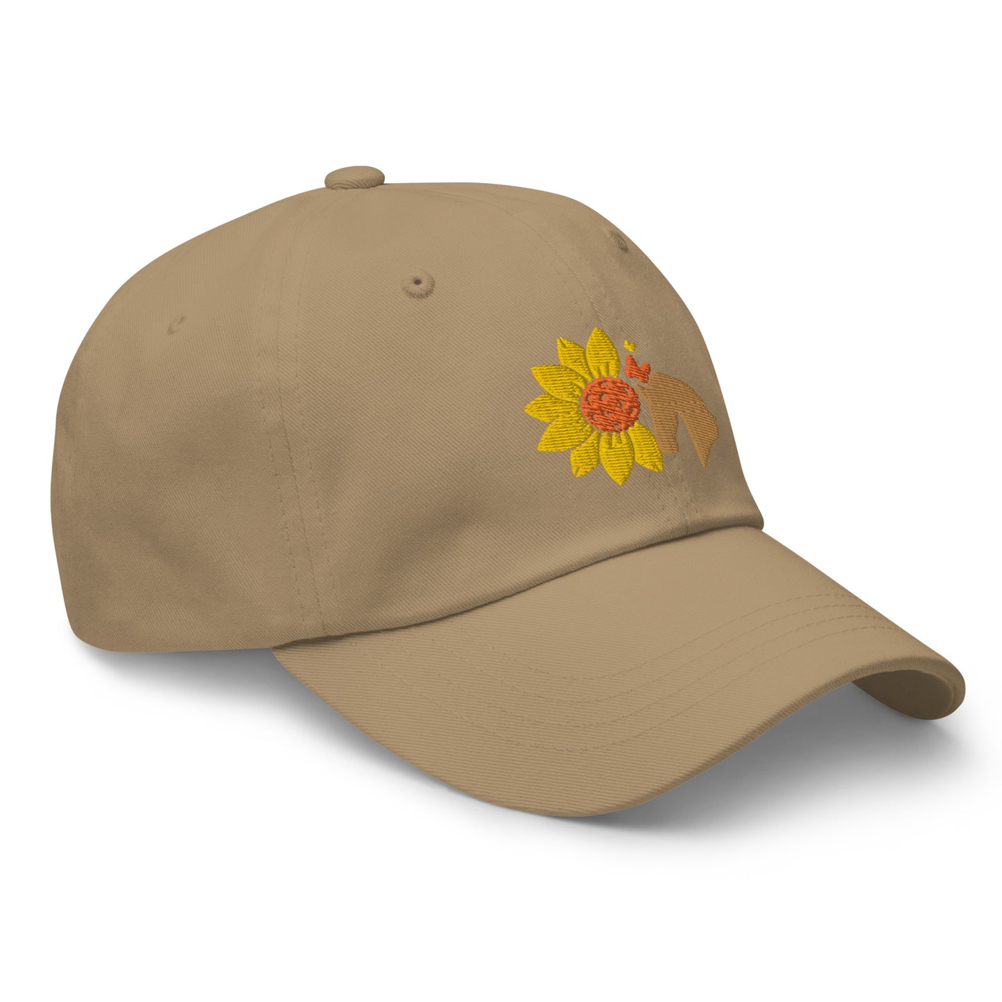 Sunflowers & Horses Embroidered Hat