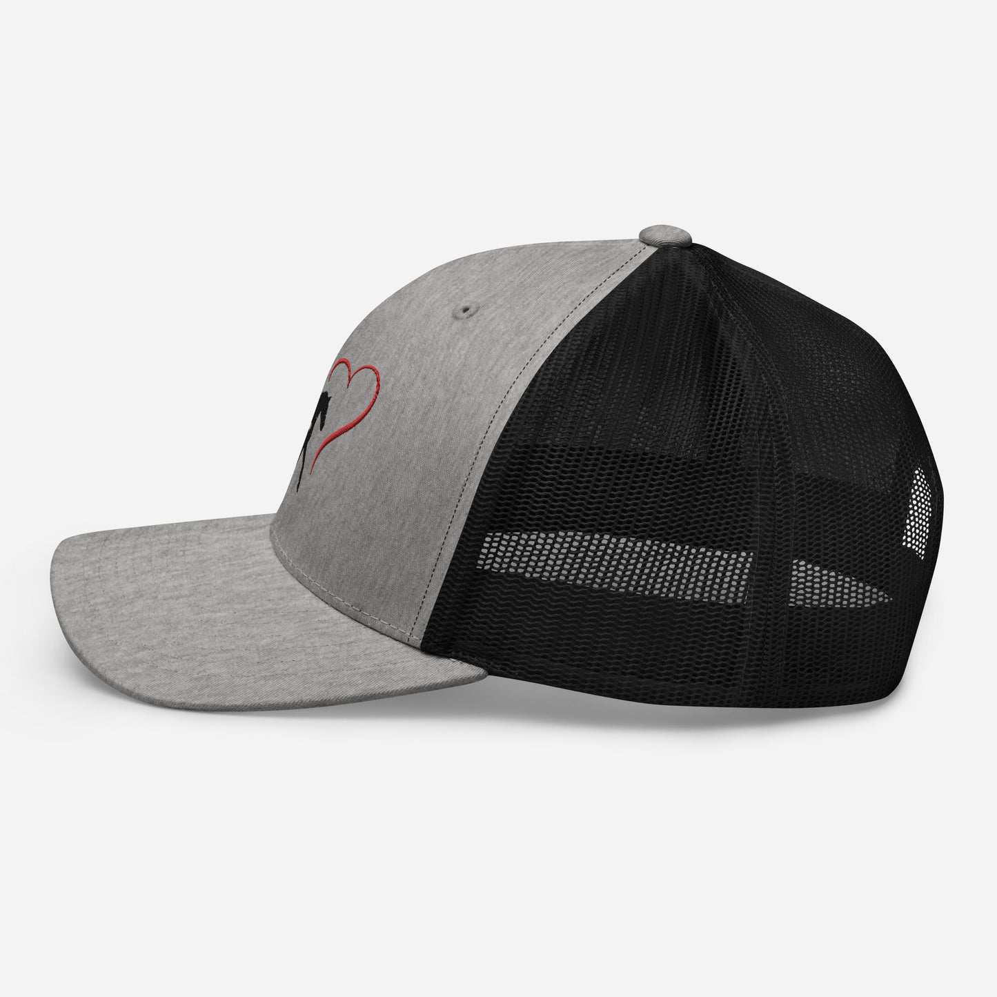 Horse Heart Embroidered Trucker Cap