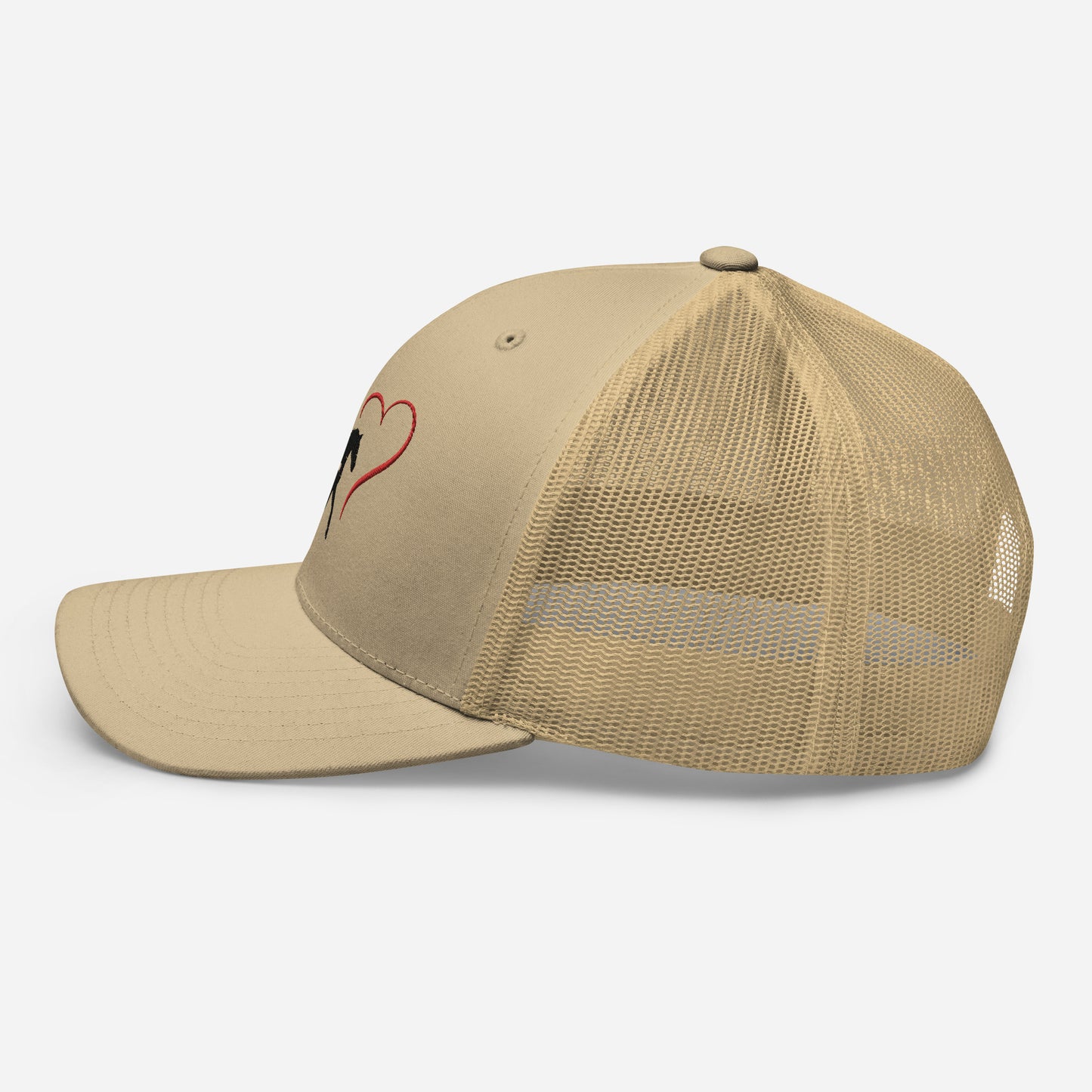 Horse Heart Embroidered Trucker Cap