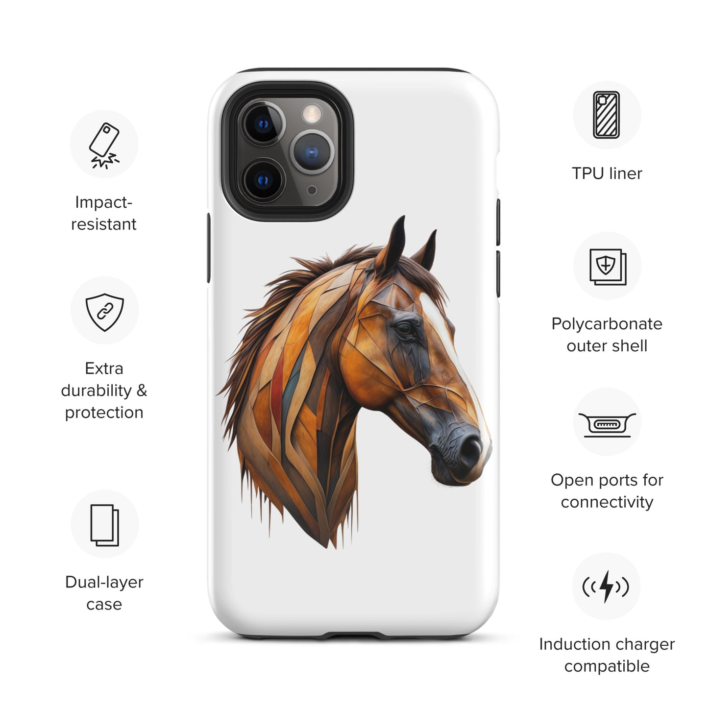 Geometric Horseplay Tough Case for iPhone®