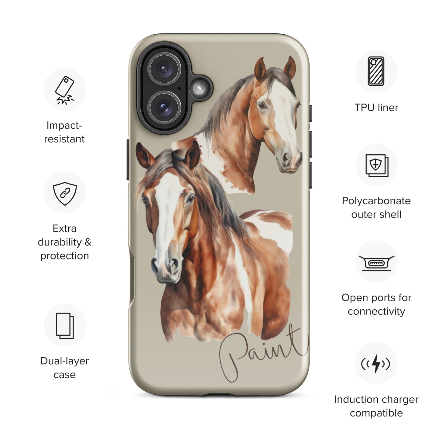Horse Breeds - Paint Tough Case for iPhone®