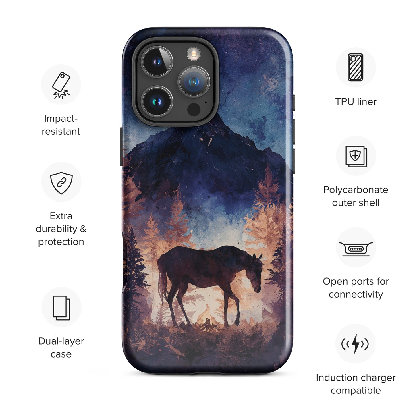 Mountain Campfire Spirit Tough Case for iPhone®