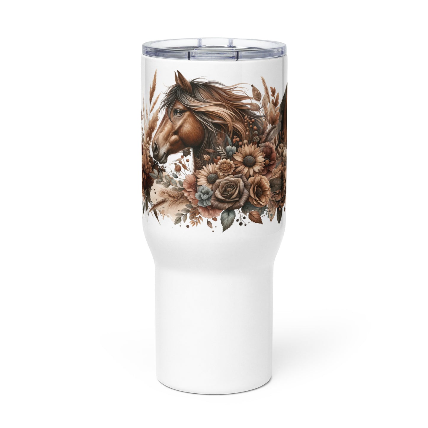 Saddle Up & Bloom Travel Mug With Handle