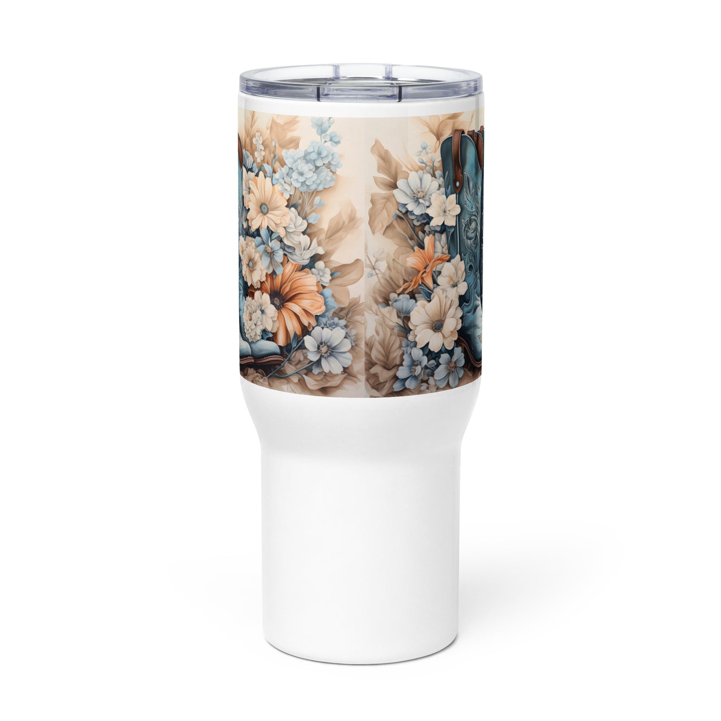 Farm Fresh Florals Travel Mug With Handle