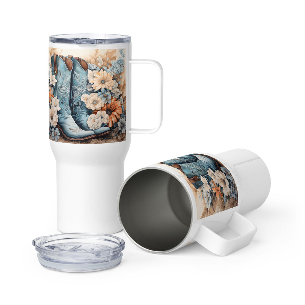Farm Fresh Florals Travel Mug With Handle