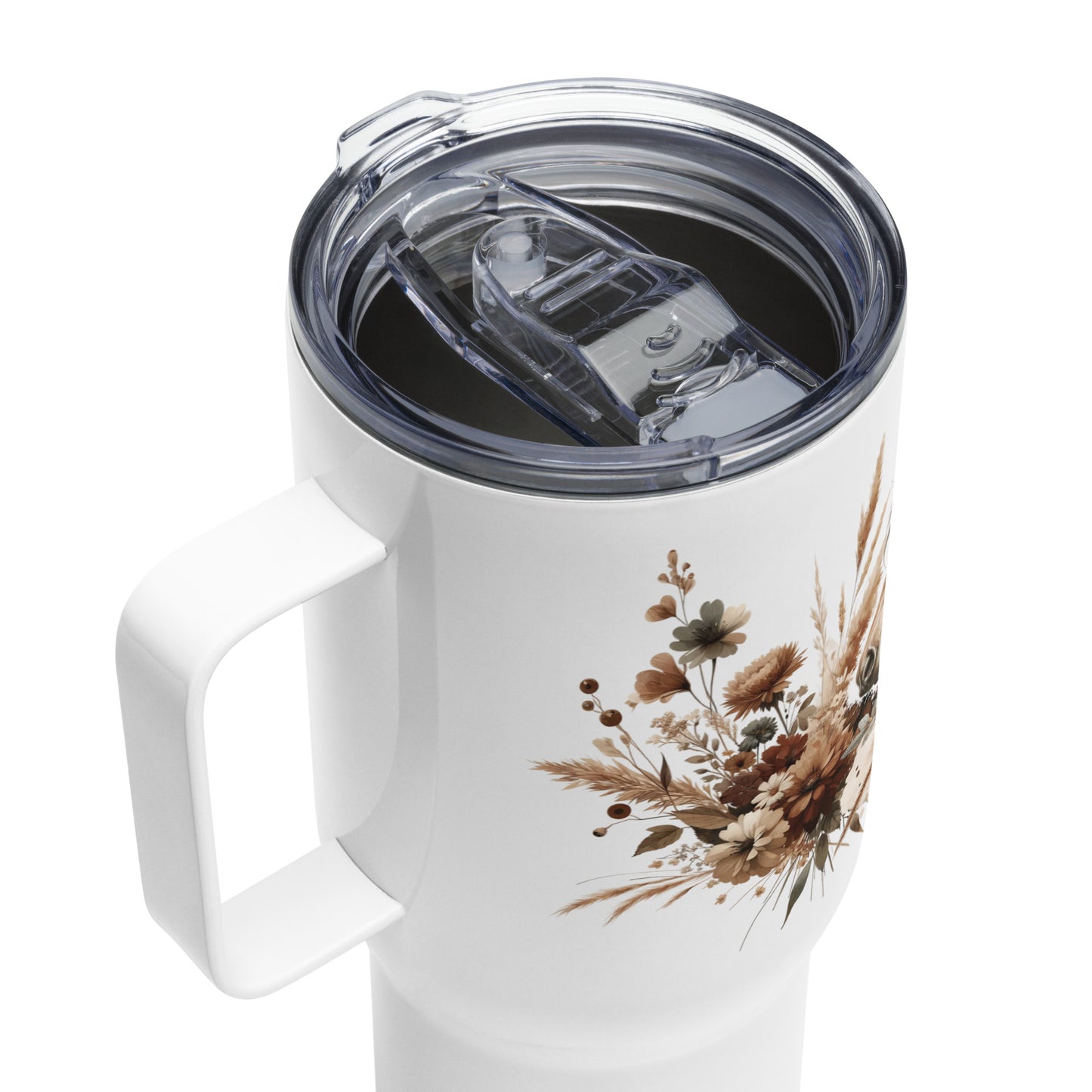 Saddle Up & Bloom Travel Mug With Handle