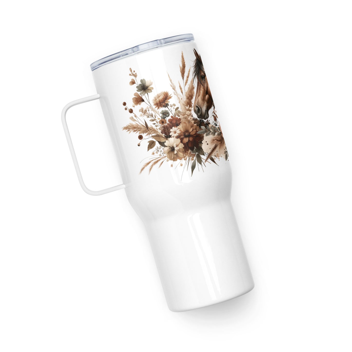 Saddle Up & Bloom Travel Mug With Handle