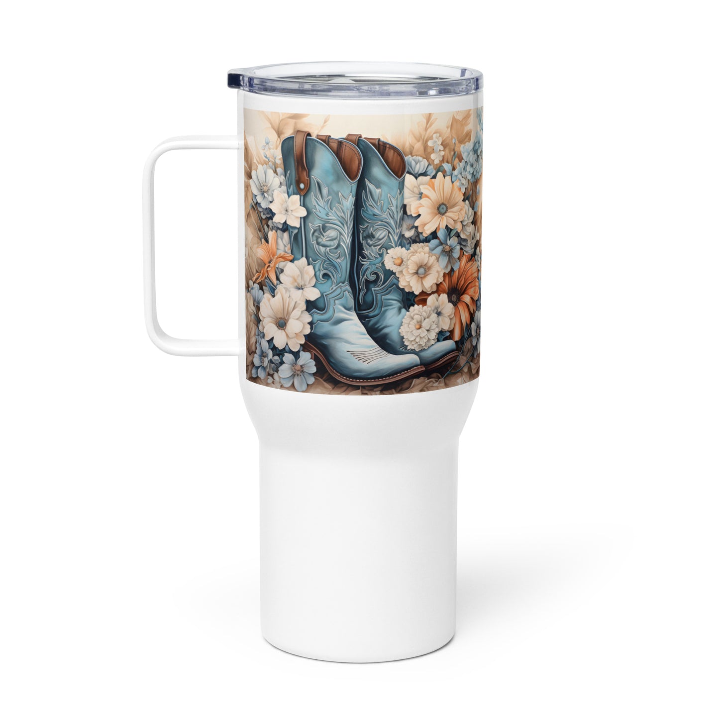 Farm Fresh Florals Travel Mug With Handle