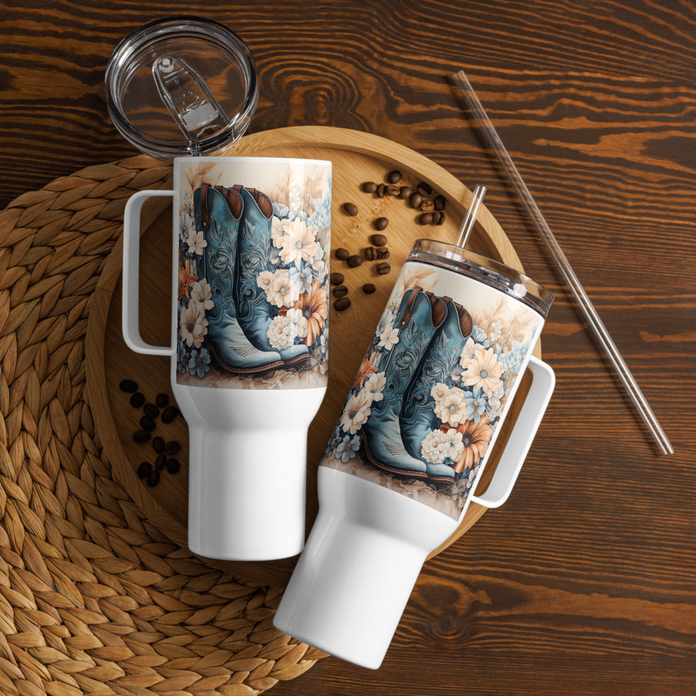 Farm Fresh Florals Travel Mug With Handle
