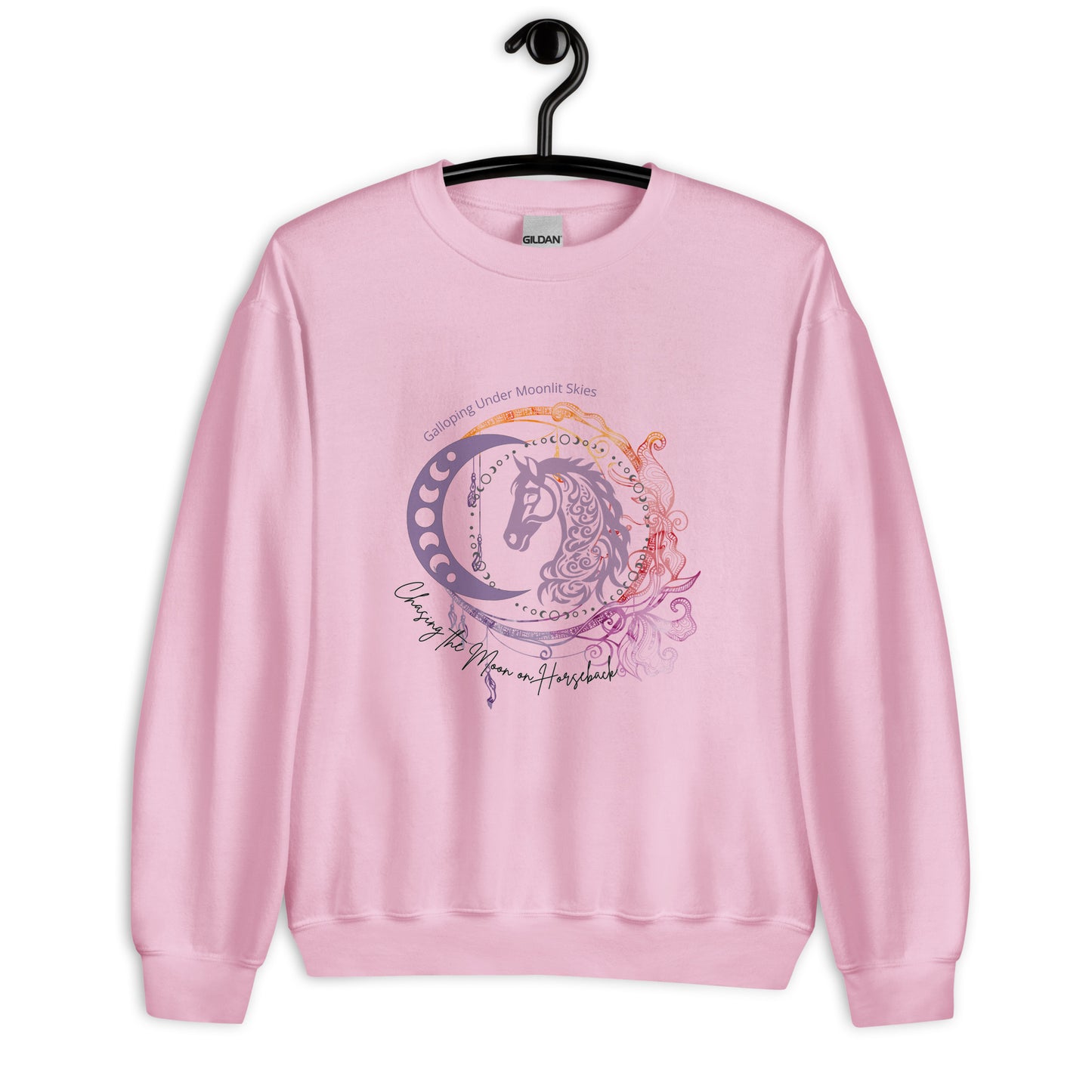 Chasing the Moon on Horseback Unisex Sweatshirt