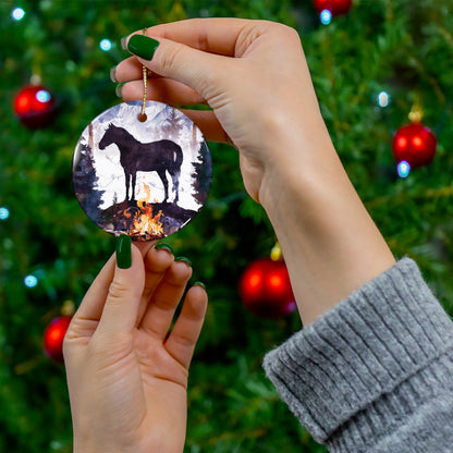 Campfire Spirit Ceramic Ornament