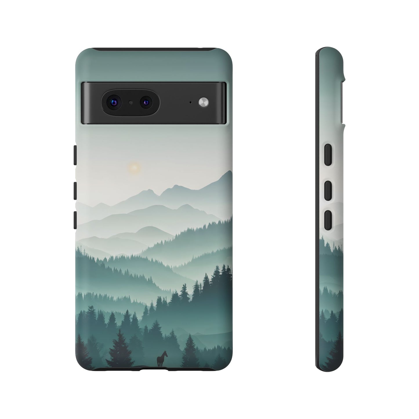 Blue Mountain Silhouette Google Pixel Tough Cases