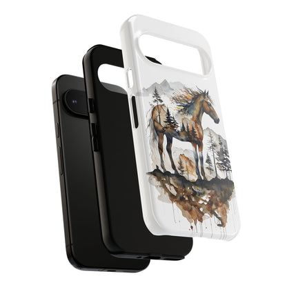 Rustic Mountain Horse Google Pixel Tough Cases