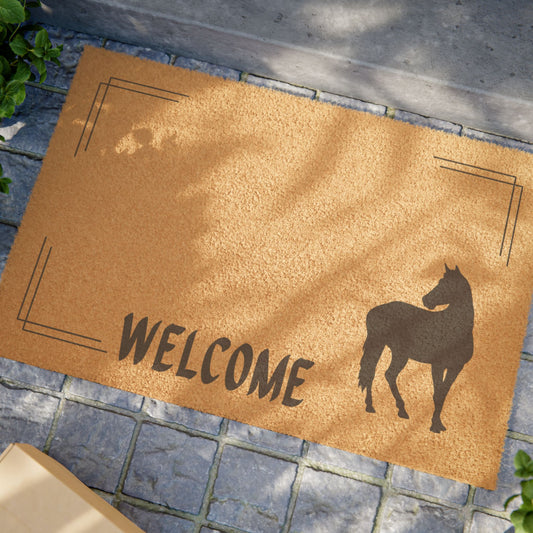 Welcome Horse Doormat