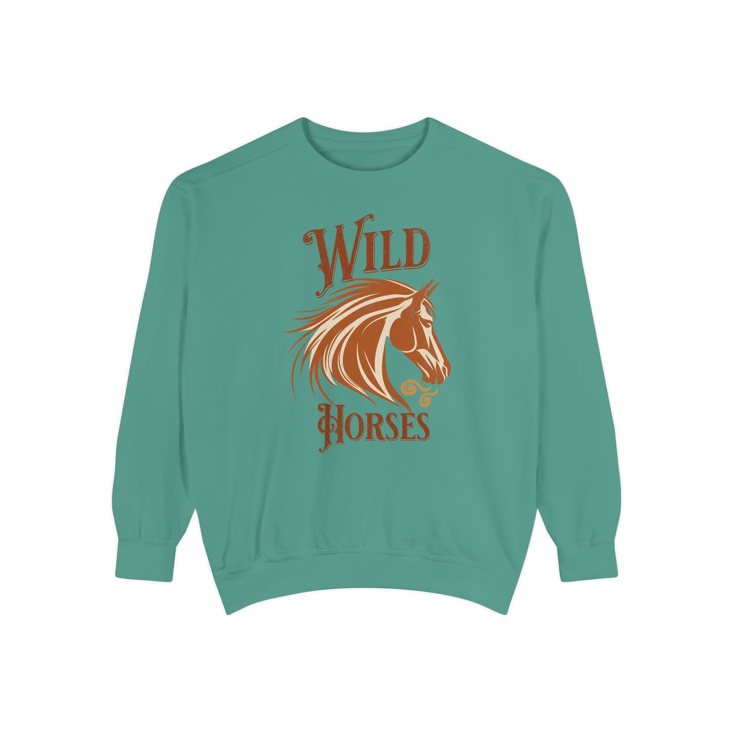 Wild Horses Unisex Garment-Dyed Sweatshirt