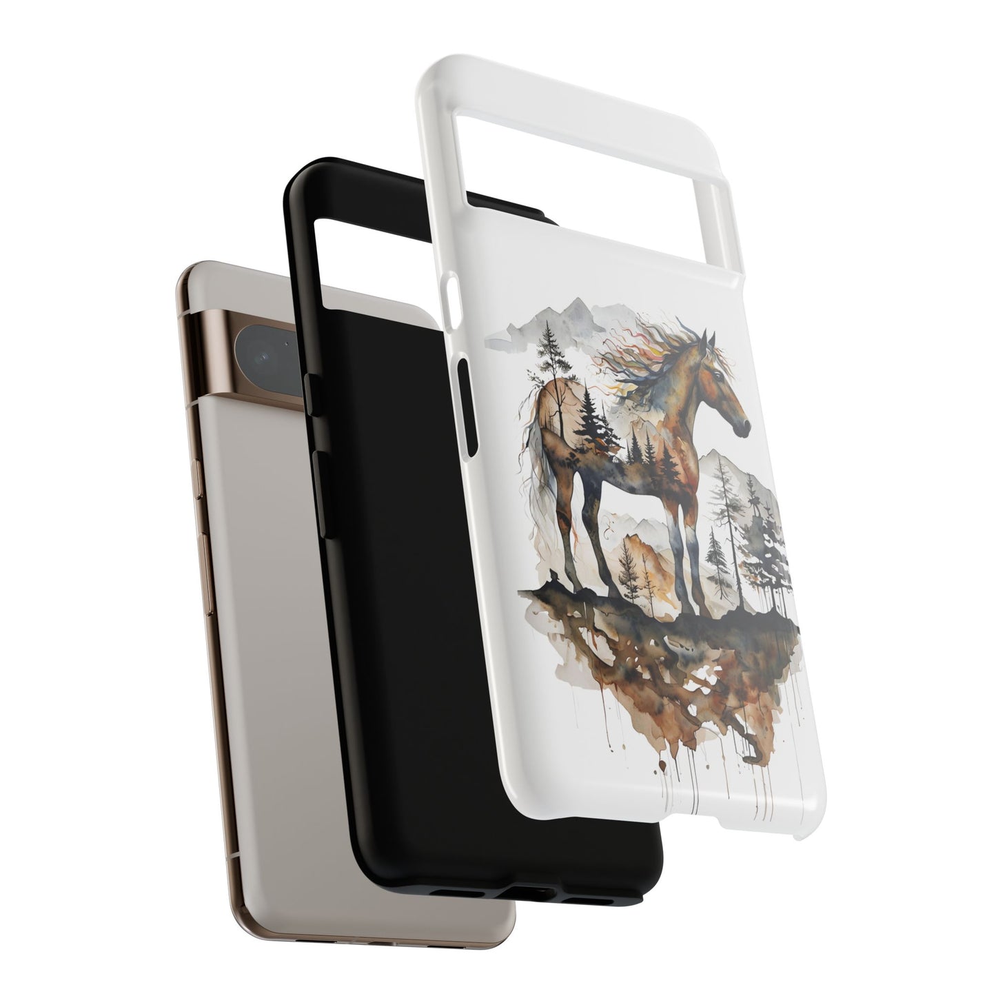 Rustic Mountain Horse Google Pixel Tough Cases