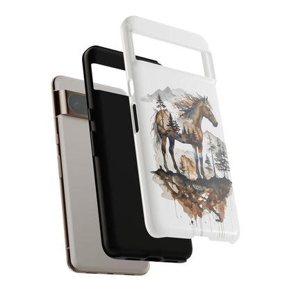 Rustic Mountain Horse Google Pixel Tough Cases
