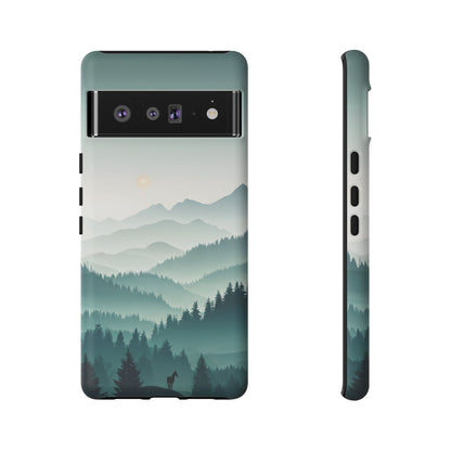 Blue Mountain Silhouette Google Pixel Tough Cases