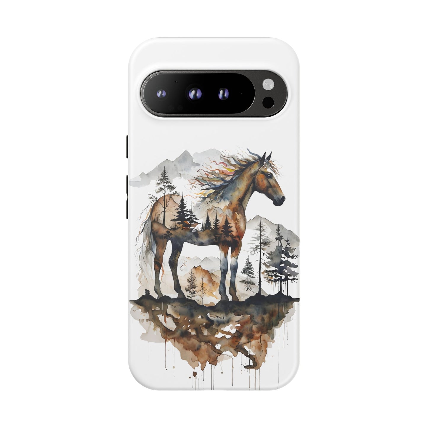 Rustic Mountain Horse Google Pixel Tough Cases