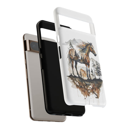 Rustic Mountain Horse Google Pixel Tough Cases