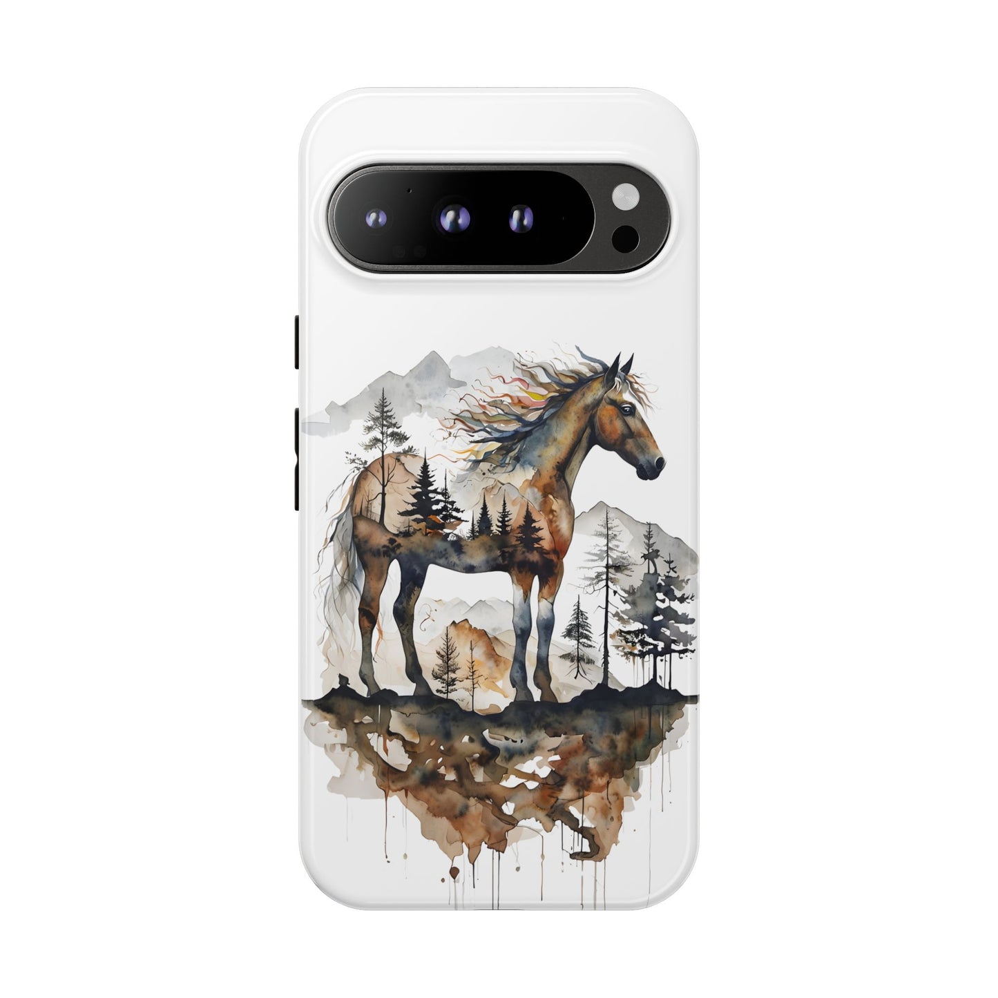 Rustic Mountain Horse Google Pixel Tough Cases