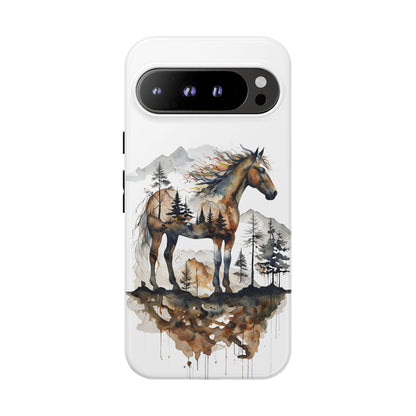 Rustic Mountain Horse Google Pixel Tough Cases