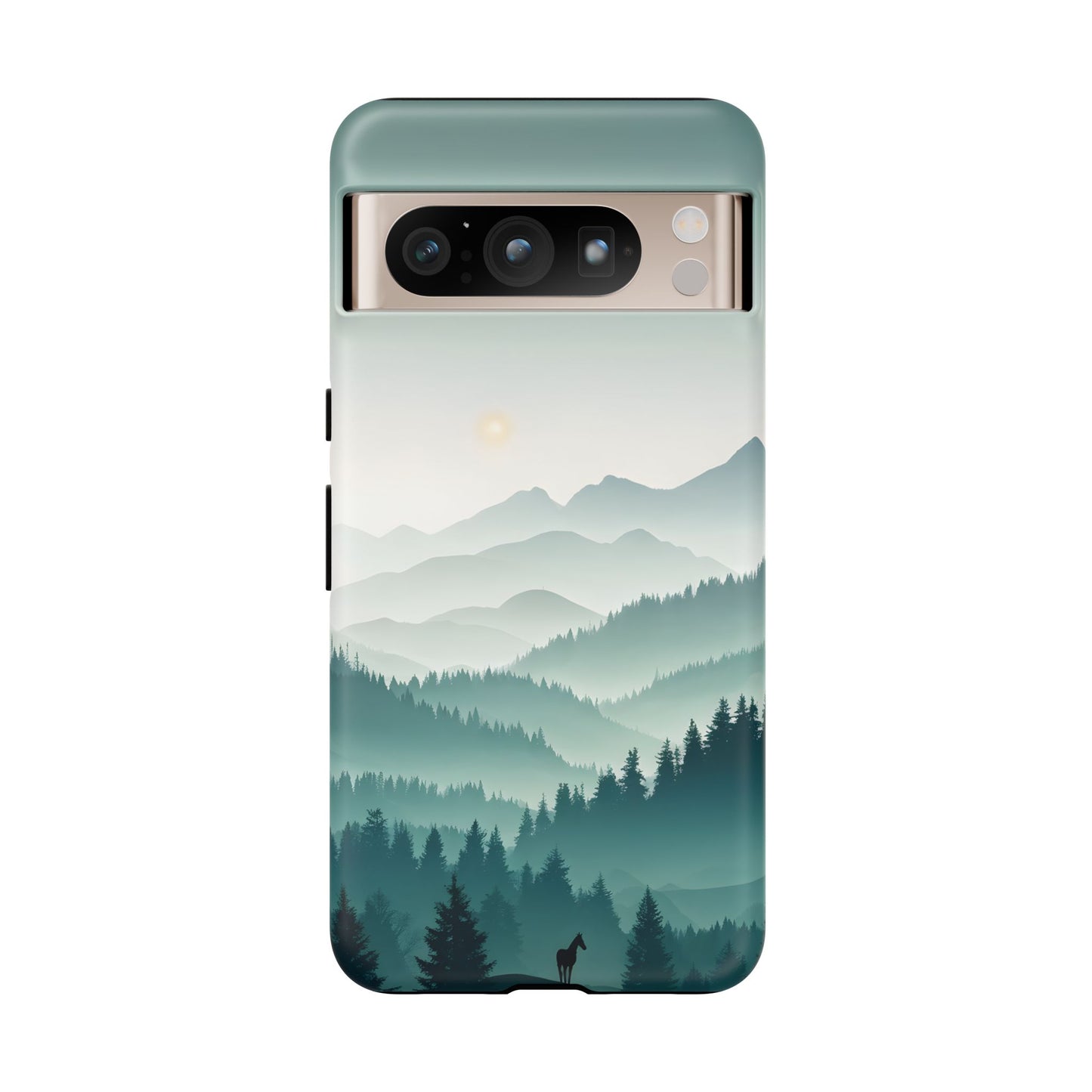 Blue Mountain Silhouette Google Pixel Tough Cases