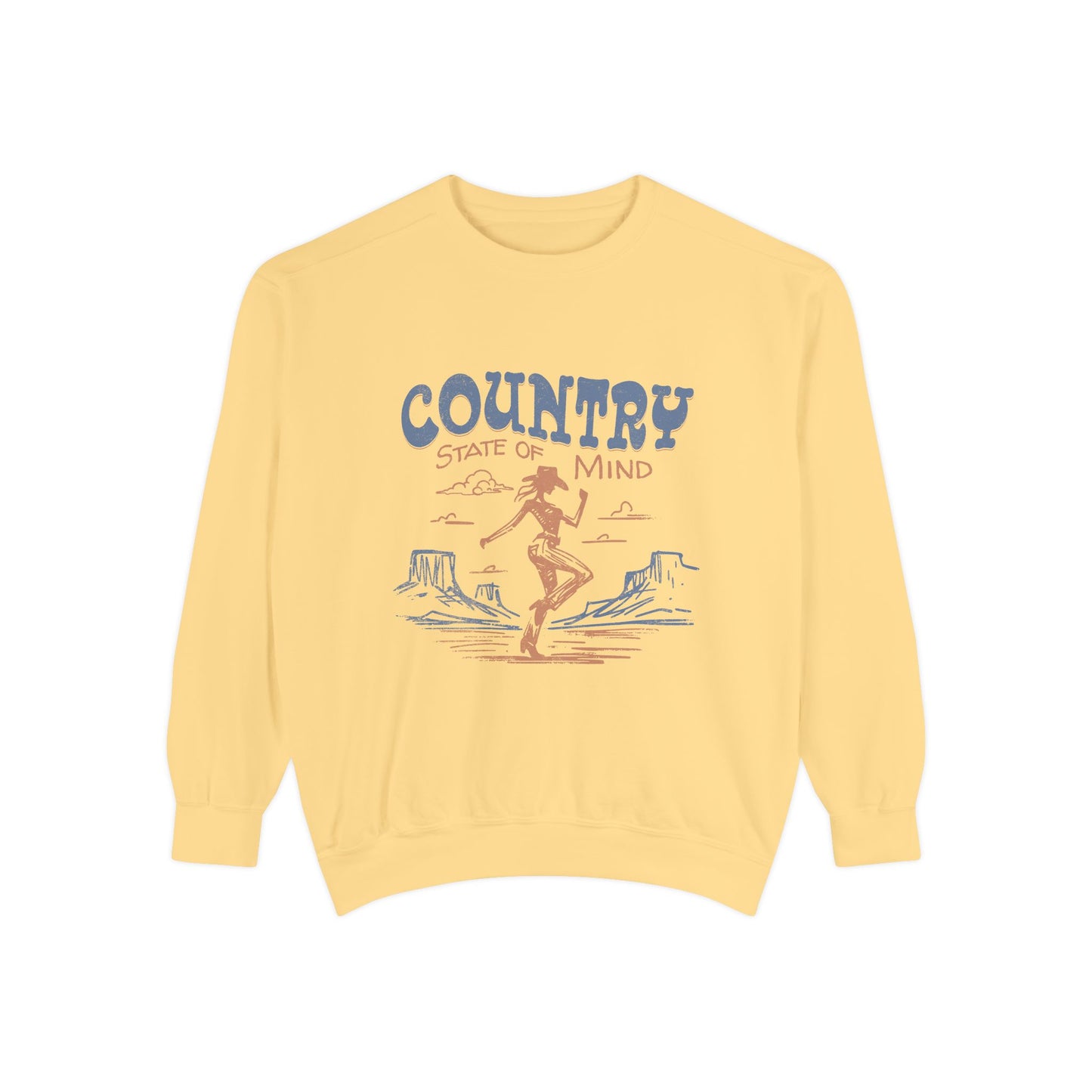 Country State of Mind Unisex Garment-Dyed Sweatshirt