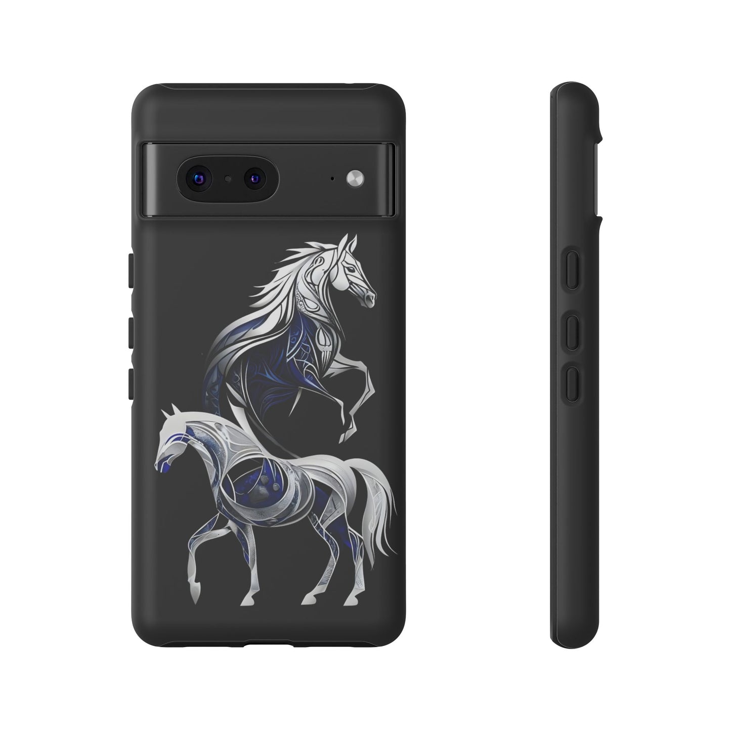 Geometric Blues Ponies Google Pixel Tough Cases