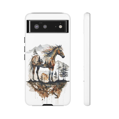 Rustic Mountain Horse Google Pixel Tough Cases
