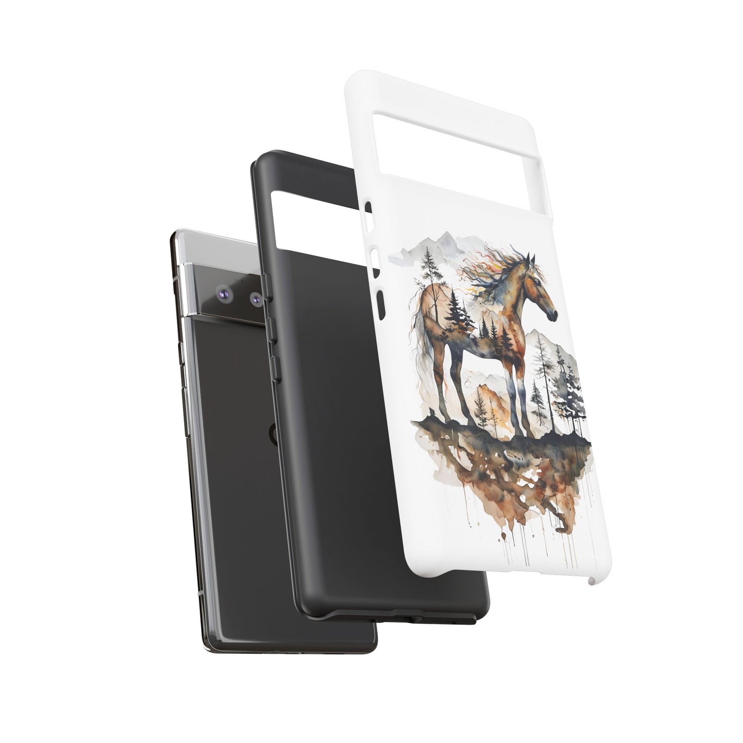 Rustic Mountain Horse Google Pixel Tough Cases