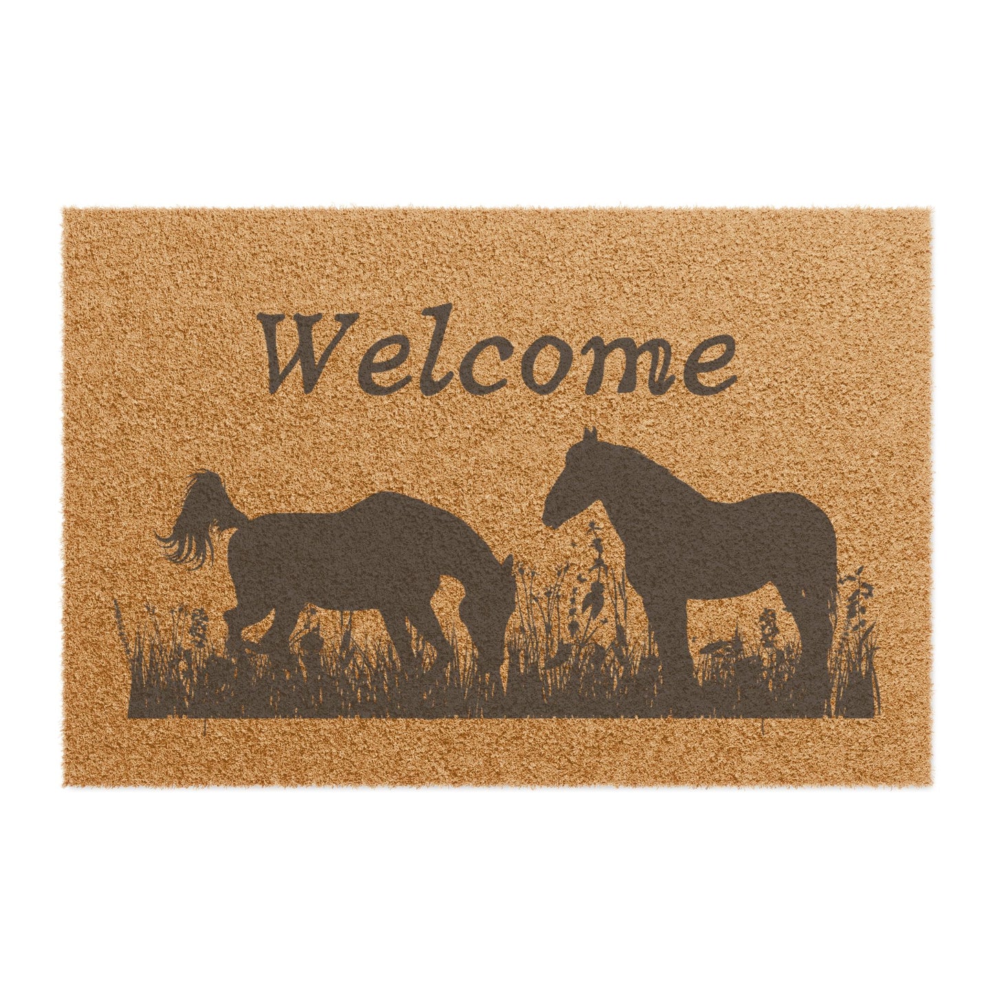 Field Horses Doormat