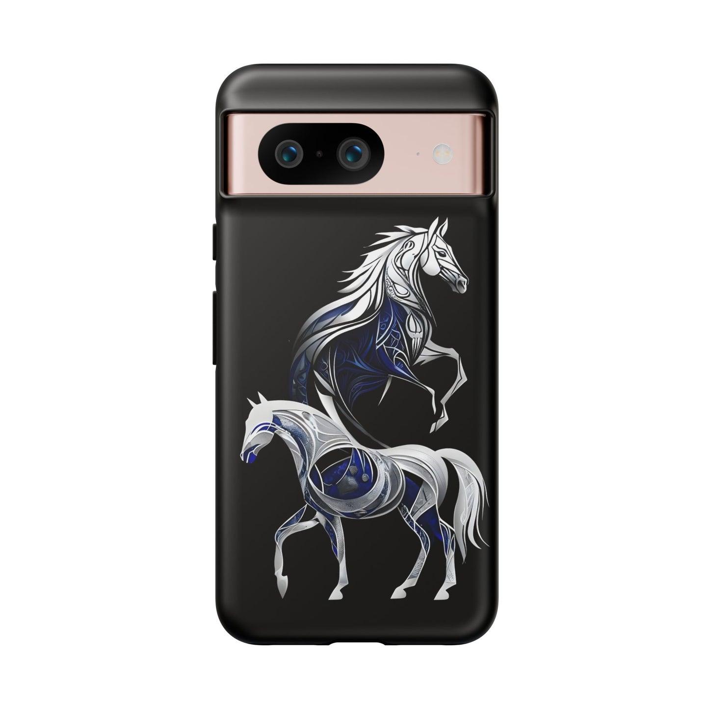 Geometric Blues Ponies Google Pixel Tough Cases