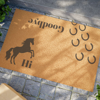 Hi, Goodbye Horse Doormat